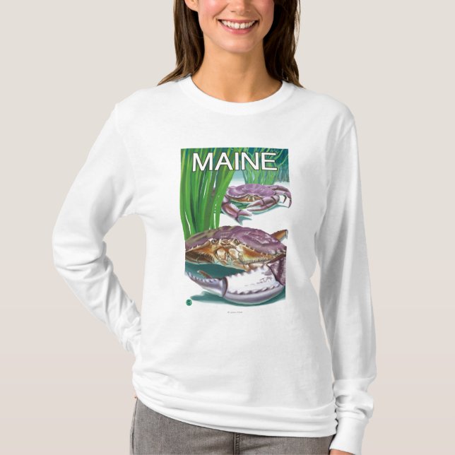 MaineCrab and Fisherman T-Shirt (Front)