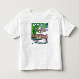 MaineCrab and Fisherman Toddler T-Shirt
