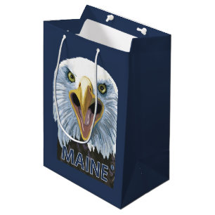 MaineEagle Up Close Medium Gift Bag
