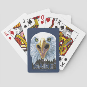 MaineEagle Up Close Playing Cards