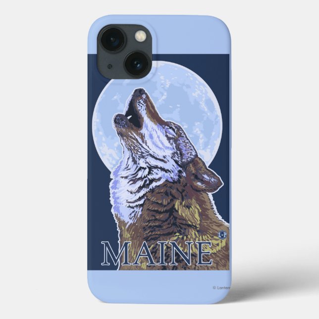 MaineHowling Wolf Case-Mate iPhone Case (Back)
