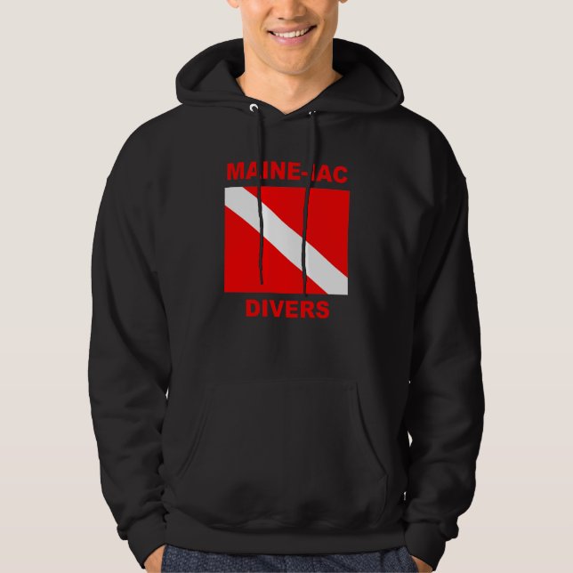 Maineiac Divers Dive Flag Logo Sweatshirt (Front)