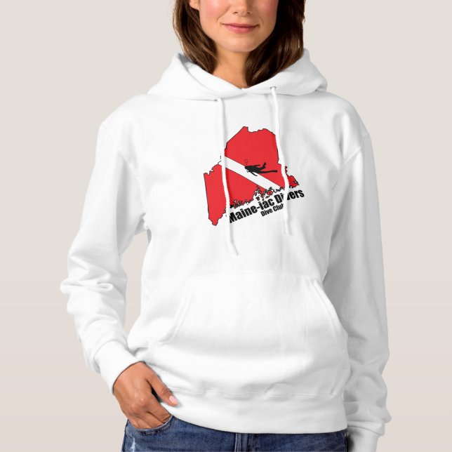 Maineiac Divers Silhouette Logo Womens Sweatshirt (Front)