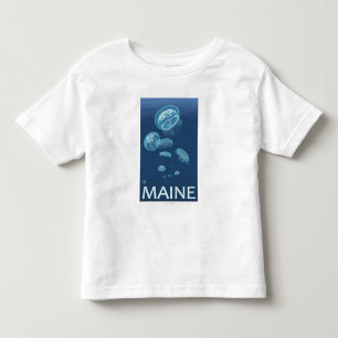 MaineJellyfish Scene Toddler T-Shirt