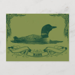 maineloon postcard
