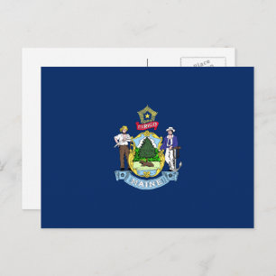 Mainer Flag, Flag of Maine Postcard