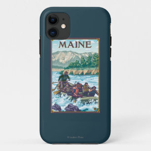 MaineRiver Rafting Scene iPhone 11 Case