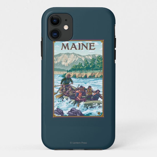 MaineRiver Rafting Scene Case-Mate iPhone Case (Back)