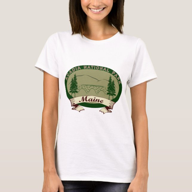 Maine's Acadia National Park T-Shirt (Front)