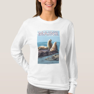 MaineSea Lions Scene T-Shirt