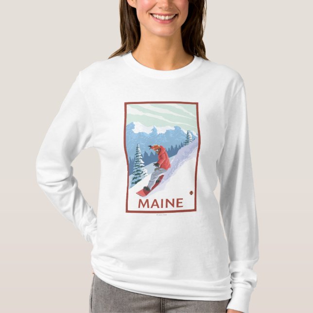 MaineSnowboarder Scene T-Shirt (Front)