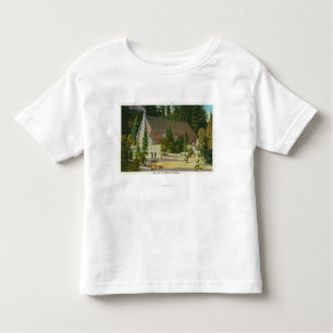 MaineView of a Log Cabin in the Maine Woods Toddler T-Shirt