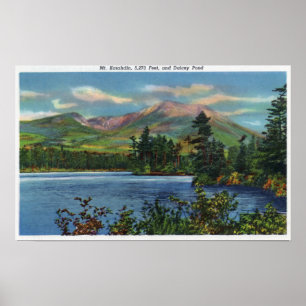 MaineView of Mount Katahdin and Daicey Pond Poster