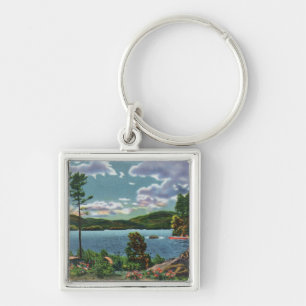 MaineView of Squaw Mountain and Moosehead Lake Key Ring