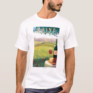 MaineWine Country Scene T-Shirt