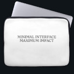 Mainframe Insulation | Minimal Interface Padded  Laptop Sleeve<br><div class="desc">Secure your most critical tool. This 13-inch sleeve features high-density padding and a bold layout,  ensuring your machine is always protected during deployment.</div>
