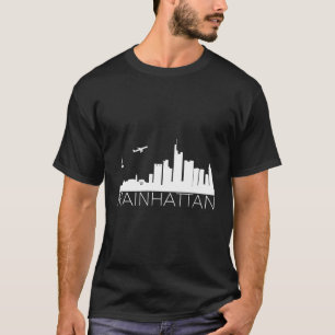 Mainhattan Frankfurt Skyline Fun Humour Funny T-Shirt