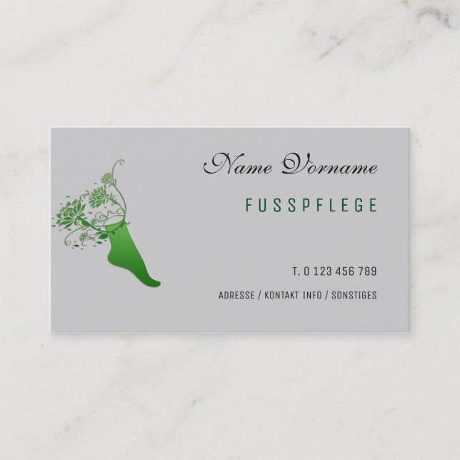 maintenance business card (Front)