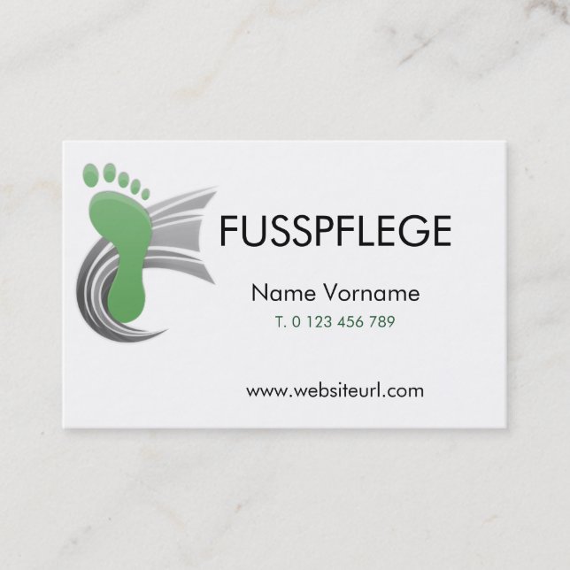 maintenance business card (Front)