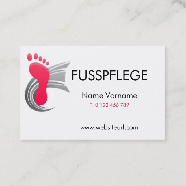 maintenance business card (Front)