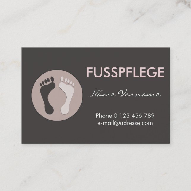 maintenance business card (Front)