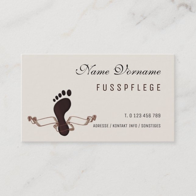 maintenance business card (Front)