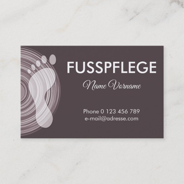 maintenance business card (Front)