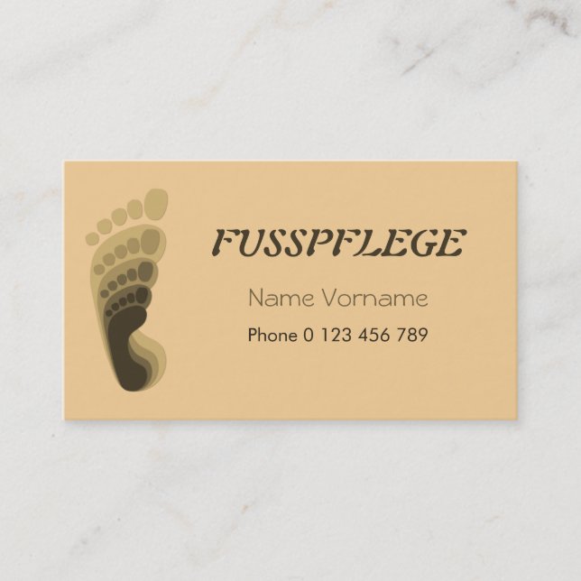 maintenance business card (Front)