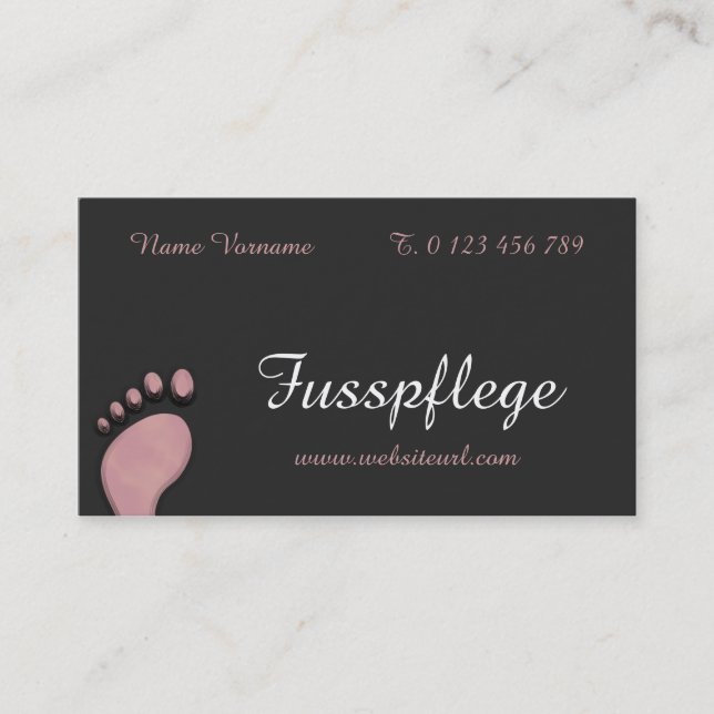 maintenance business card (Front)