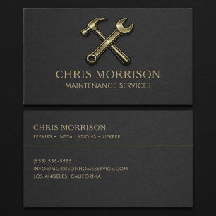 Maintenance Services Professional Business Card