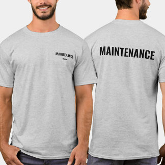 Maintenance Staff Shirt Personalised Name