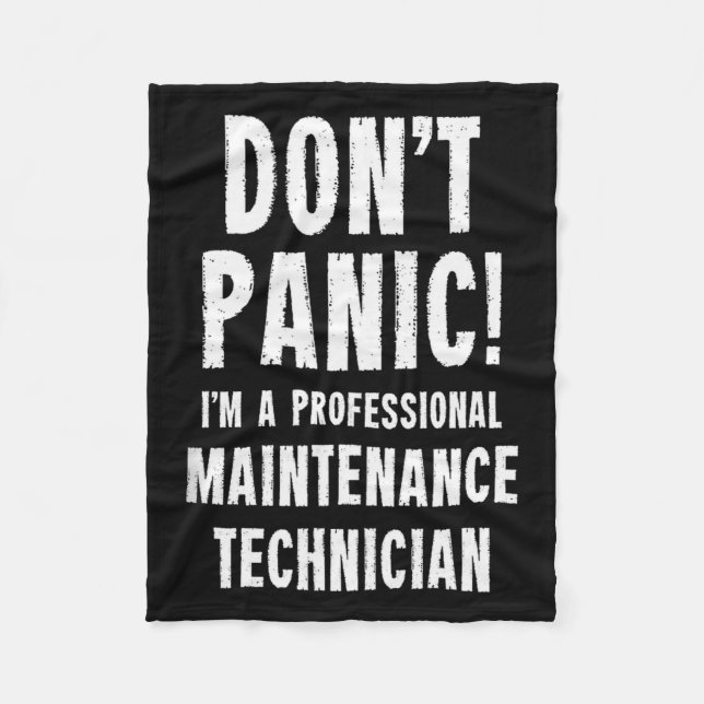 Maintenance Technician Tank Top  Fleece Blanket (Front)