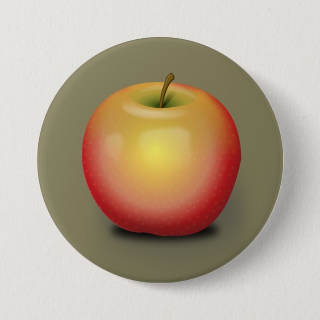 Maintosh Apple 7.5 Cm Round Badge (Front)