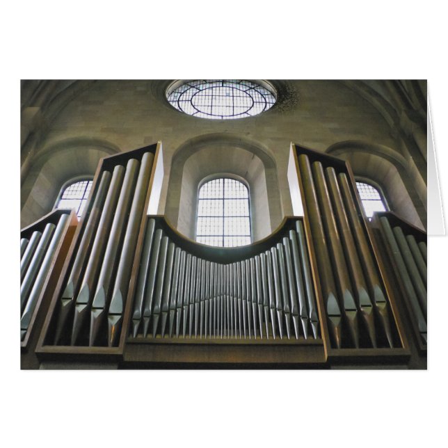 Mainz Cathedral, Germany, organ card (Front Horizontal)