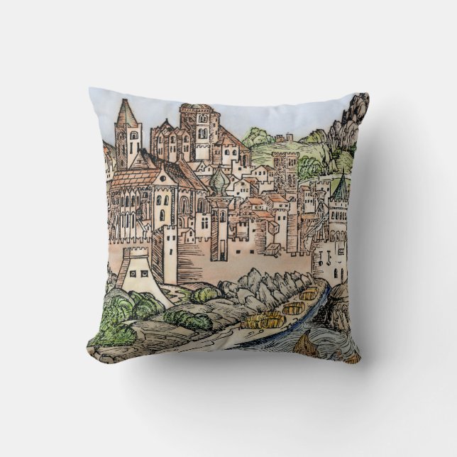 Mainz, Germany, 1493 Cushion (Front)