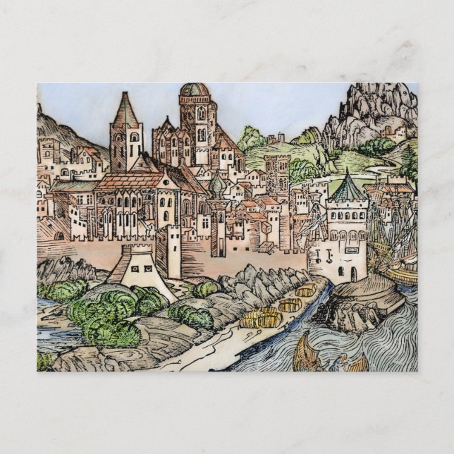 Mainz, Germany, 1493 Postcard (Front)