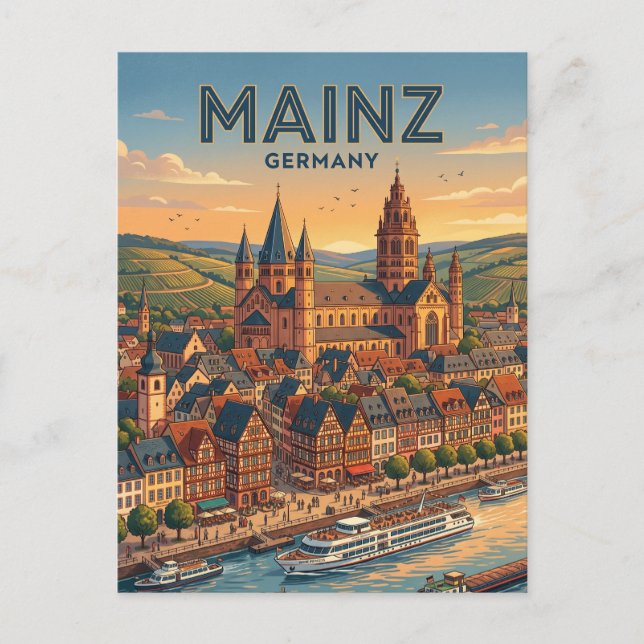 Mainz Germany Postcard (Front)