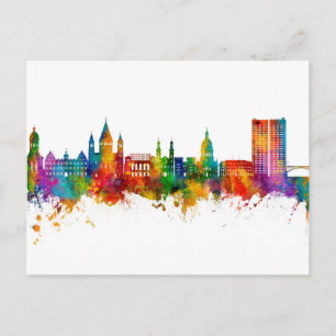 Mainz Germany Skyline Postcard
