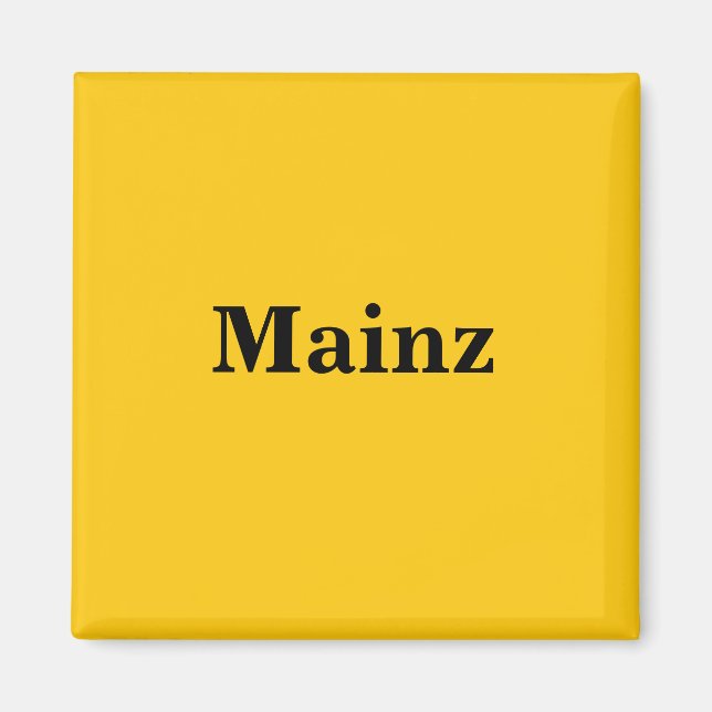 Mainz Magnet Schild Gold Gleb (Front)