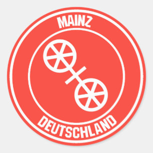Mainz Round Emblem Classic Round Sticker