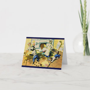 Mainzer chaotic bakery cats note card