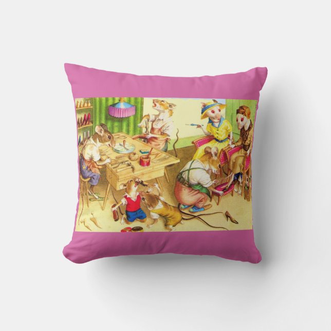 Mainzer mice cobblers and shoe store cushion (Front)