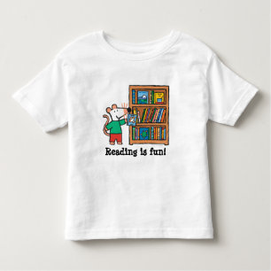 Maisy and a Bookshelf of Books Toddler T-Shirt