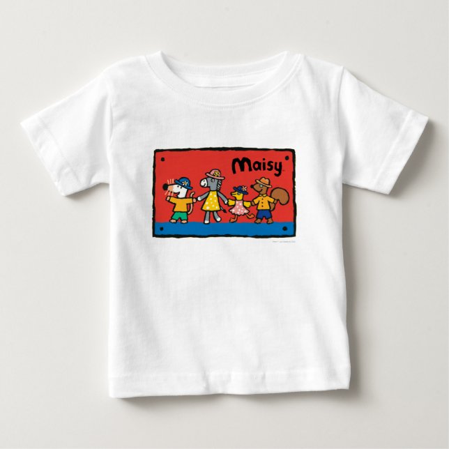 Maisy and Best Friends Hold Hands Baby T-Shirt (Front)