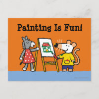 Maisy and Dotty Paint at Preschool