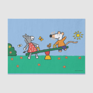 Maisy and Dotty Seesaw at the Playground Tissue Paper