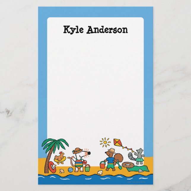 Maisy and Friends at the Beach Stationery (Front)
