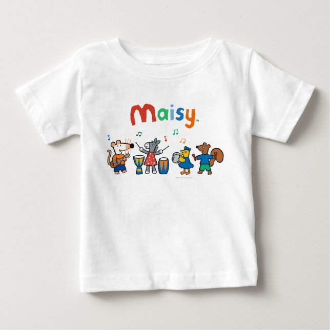 Maisy and Friends Play in the Band Baby T-Shirt (Front)