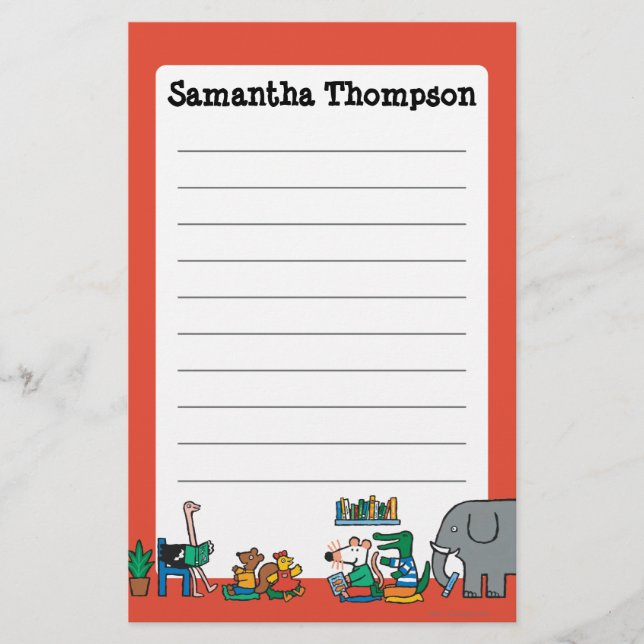 Maisy and Friends Read Together Stationery (Front)