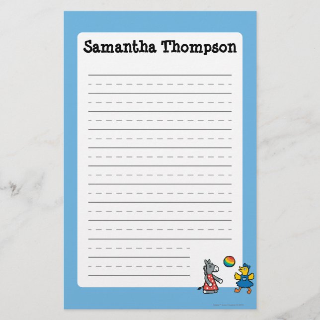 Maisy at Preschool with Friends on the Playground Stationery (Front)